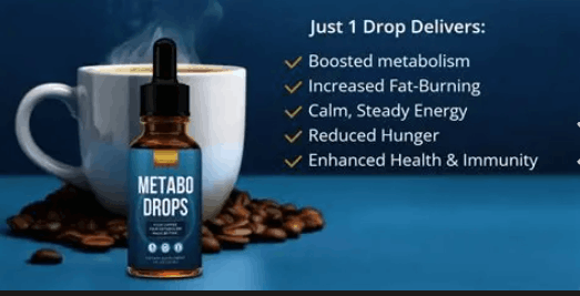 Metabo Drops bottle and ingredients